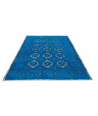 Onyx 6'2'' X 8'8'' Hand-Knotted Wool Rug 6'2'' x 8'8'' (185 X 260) / Teal / Teal