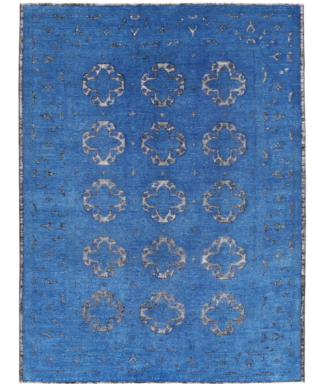 Onyx 6'5'' X 8'1'' Hand-Knotted Wool Rug 6'5'' x 8'1'' (193 X 243) / Blue / Blue