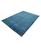 Onyx 6'2'' X 8'8'' Hand-Knotted Wool Rug 6'2'' x 8'8'' (185 X 260) / Blue / Blue