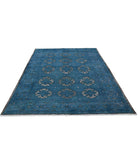 Onyx 6'2'' X 8'8'' Hand-Knotted Wool Rug 6'2'' x 8'8'' (185 X 260) / Blue / Blue