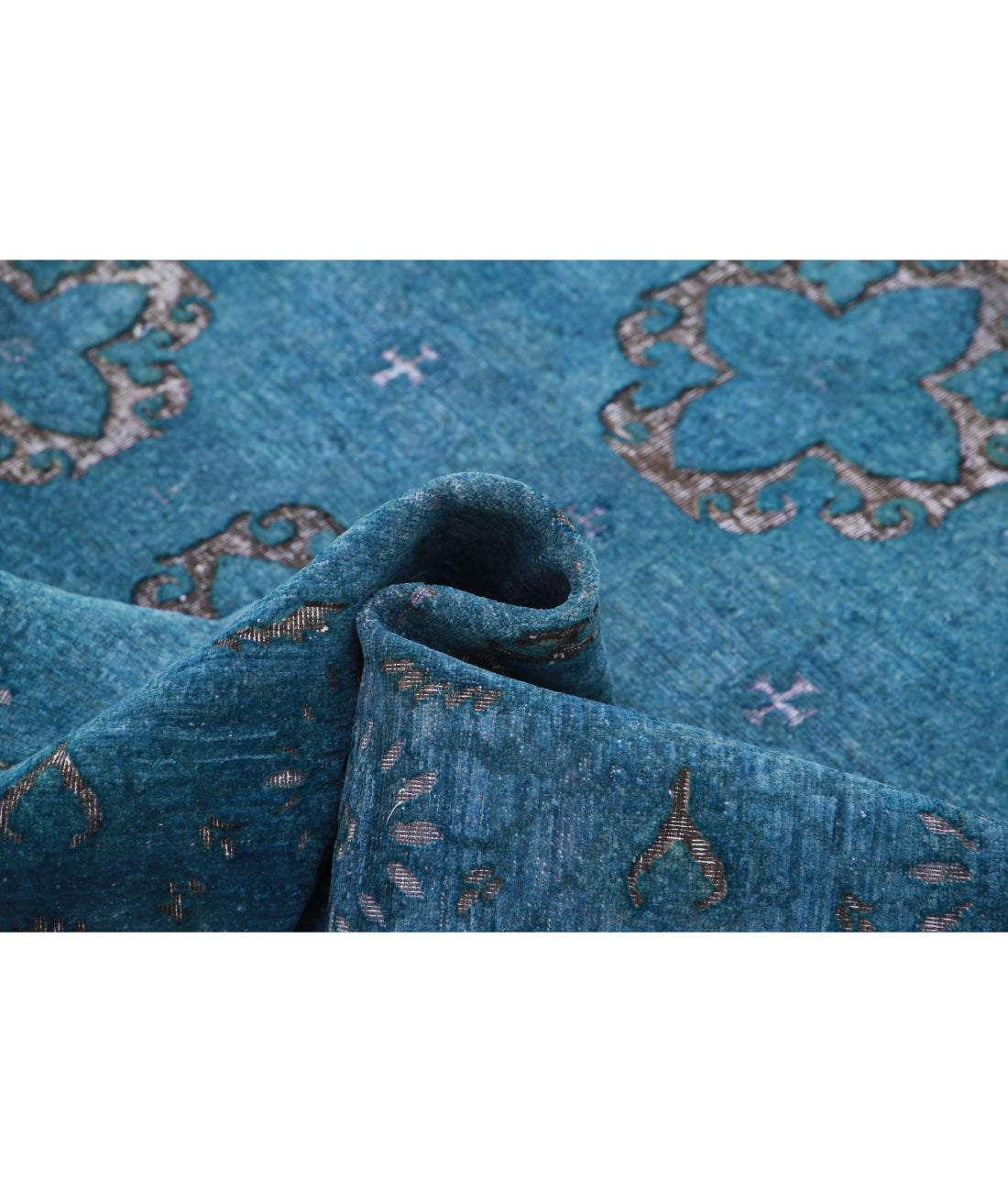 Onyx 6'2'' X 8'8'' Hand-Knotted Wool Rug 6'2'' x 8'8'' (185 X 260) / Blue / Blue