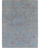 Onyx 8'10'' X 11'6'' Hand-Knotted Wool Rug 8'10'' x 11'6'' (265 X 345) / Grey / Blue