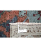 Onyx 7'10'' X 11'8'' Hand-Knotted Wool Rug 7'10'' x 11'8'' (235 X 350) / Peach / Blue