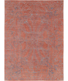 Onyx 8'9'' X 11'10'' Hand-Knotted Wool Rug 8'9'' x 11'10'' (263 X 355) / Pink / Grey