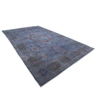 Onyx 9'8'' X 15'7'' Hand-Knotted Wool Rug 9'8'' x 15'7'' (290 X 468) / Blue / Grey