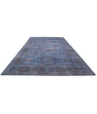 Onyx 9'8'' X 15'7'' Hand-Knotted Wool Rug 9'8'' x 15'7'' (290 X 468) / Blue / Grey