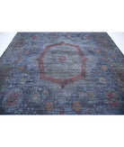 Onyx 9'8'' X 15'7'' Hand-Knotted Wool Rug 9'8'' x 15'7'' (290 X 468) / Blue / Grey