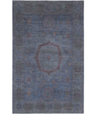 Onyx 9'8'' X 15'7'' Hand-Knotted Wool Rug 9'8'' x 15'7'' (290 X 468) / Blue / Grey