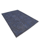 Onyx 6'1'' X 8'5'' Hand-Knotted Wool Rug 6'1'' x 8'5'' (183 X 253) / Grey / Blue