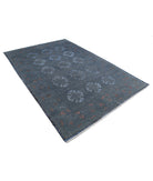 Onyx 6'1'' X 8'11'' Hand-Knotted Wool Rug 6'1'' x 8'11'' (183 X 268) / Grey / Blue