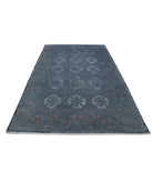 Onyx 6'1'' X 8'11'' Hand-Knotted Wool Rug 6'1'' x 8'11'' (183 X 268) / Grey / Blue