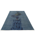 Onyx 6'0'' X 8'8'' Hand-Knotted Wool Rug 6'0'' x 8'8'' (180 X 260) / Blue / Grey