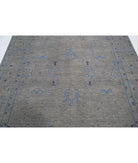 Onyx 6'4'' X 8'9'' Hand-Knotted Wool Rug 6'4'' x 8'9'' (190 X 263) / Grey / Blue