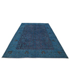 Onyx 6'11'' X 9'8'' Hand-Knotted Wool Rug 6'11'' x 9'8'' (208 X 290) / Blue / Purple