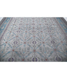 Onyx 11'11'' X 14'10'' Hand-Knotted Wool Rug 11'11'' x 14'10'' (358 X 445) / Grey / Blue