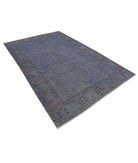 Onyx 6'0'' X 9'0'' Hand-Knotted Wool Rug 6'0'' x 9'0'' (180 X 270) / Grey / Blue