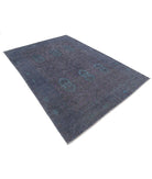 Onyx 5'10'' X 8'5'' Hand-Knotted Wool Rug 5'10'' x 8'5'' (175 X 253) / Grey / Purple