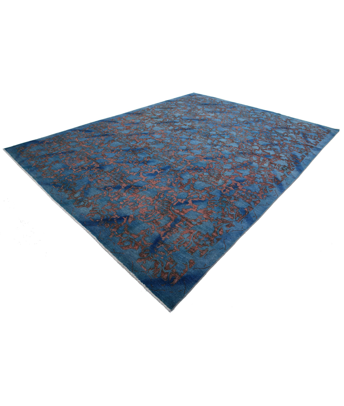 Onyx 10'0'' X 13'2'' Hand-Knotted Wool Rug 10'0'' x 13'2'' (300 X 395) / Teal / Teal