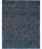 Onyx 10'0'' X 13'2'' Hand-Knotted Wool Rug 10'0'' x 13'2'' (300 X 395) / Teal / Teal