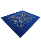 Onyx 7'9'' X 9'4'' Hand-Knotted Wool Rug 7'9'' x 9'4'' (233 X 280) / Blue / Blue