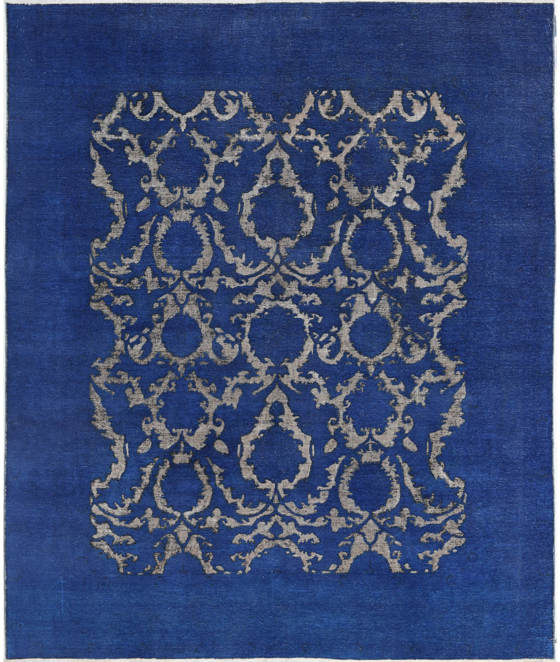 Onyx 7'9'' X 9'4'' Hand-Knotted Wool Rug 7'9'' x 9'4'' (233 X 280) / Blue / Blue