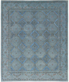 Onyx 7'11'' X 9'7'' Hand-Knotted Wool Rug 7'11'' x 9'7'' (238 X 288) / Grey / Blue