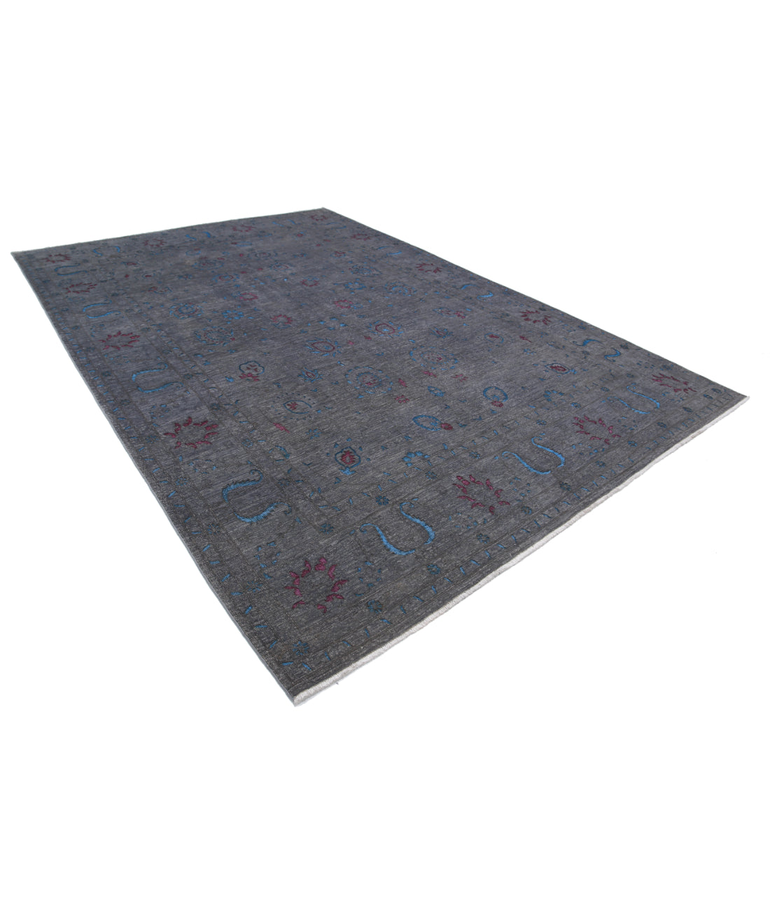 Onyx 8'9'' X 12'7'' Hand-Knotted Wool Rug 8'9'' x 12'7'' (263 X 378) / Grey / Grey