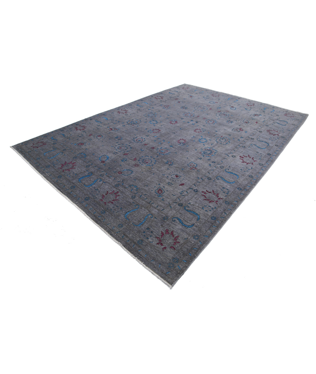 Onyx 8'9'' X 12'7'' Hand-Knotted Wool Rug 8'9'' x 12'7'' (263 X 378) / Grey / Grey