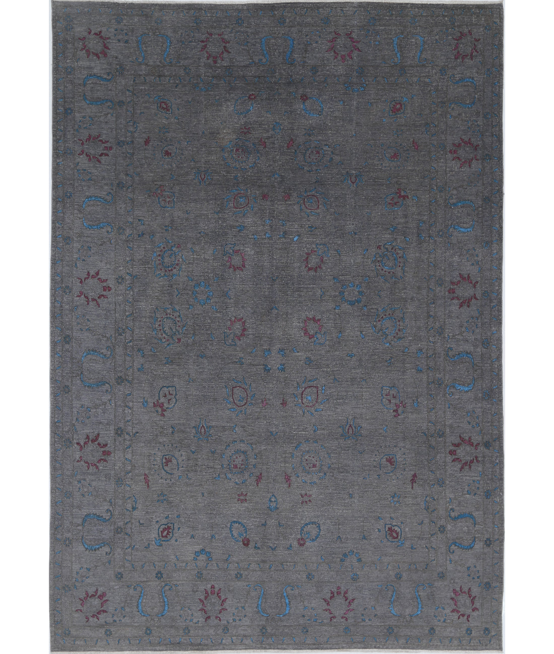 Onyx 8'9'' X 12'7'' Hand-Knotted Wool Rug 8'9'' x 12'7'' (263 X 378) / Grey / Grey