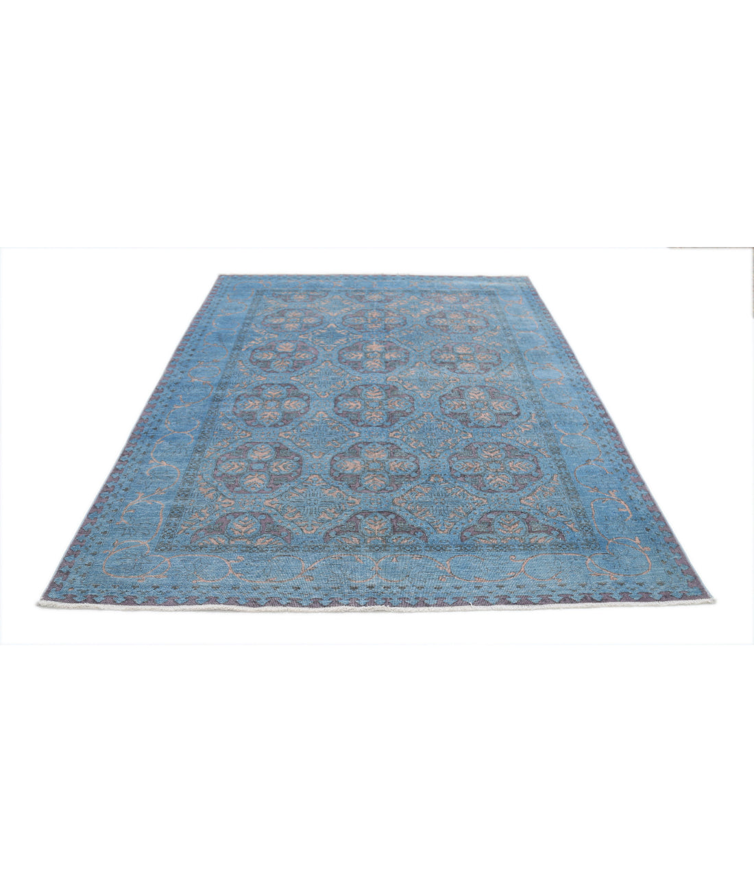 Onyx 5'10'' X 8'0'' Hand-Knotted Wool Rug 5'10'' x 8'0'' (175 X 240) / Blue / Purple