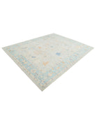 Oushak 8' 2" X 10' 1" Hand-Knotted Wool Rug 8' 2" X 10' 1" (249 X 307) / Grey / Blue