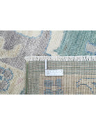 Oushak 10' 6" X 14' 6" Hand-Knotted Wool Rug 10' 6" X 14' 6" (320 X 442) / Green / Blue