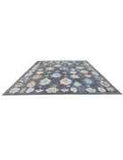 Oushak 12' 3" X 14' 11" Hand-Knotted Wool Rug 12' 3" X 14' 11" (373 X 455) / Charcoal / Ivory