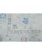 Oushak 9' 2" X 12' 3" Hand-Knotted Wool Rug 9' 2" X 12' 3" (279 X 373) / Grey / Blue