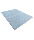 Overdye 7'9'' X 9'9'' Hand-Knotted Wool Rug 7'9'' x 9'9'' (233 X 293) / Teal / N/A