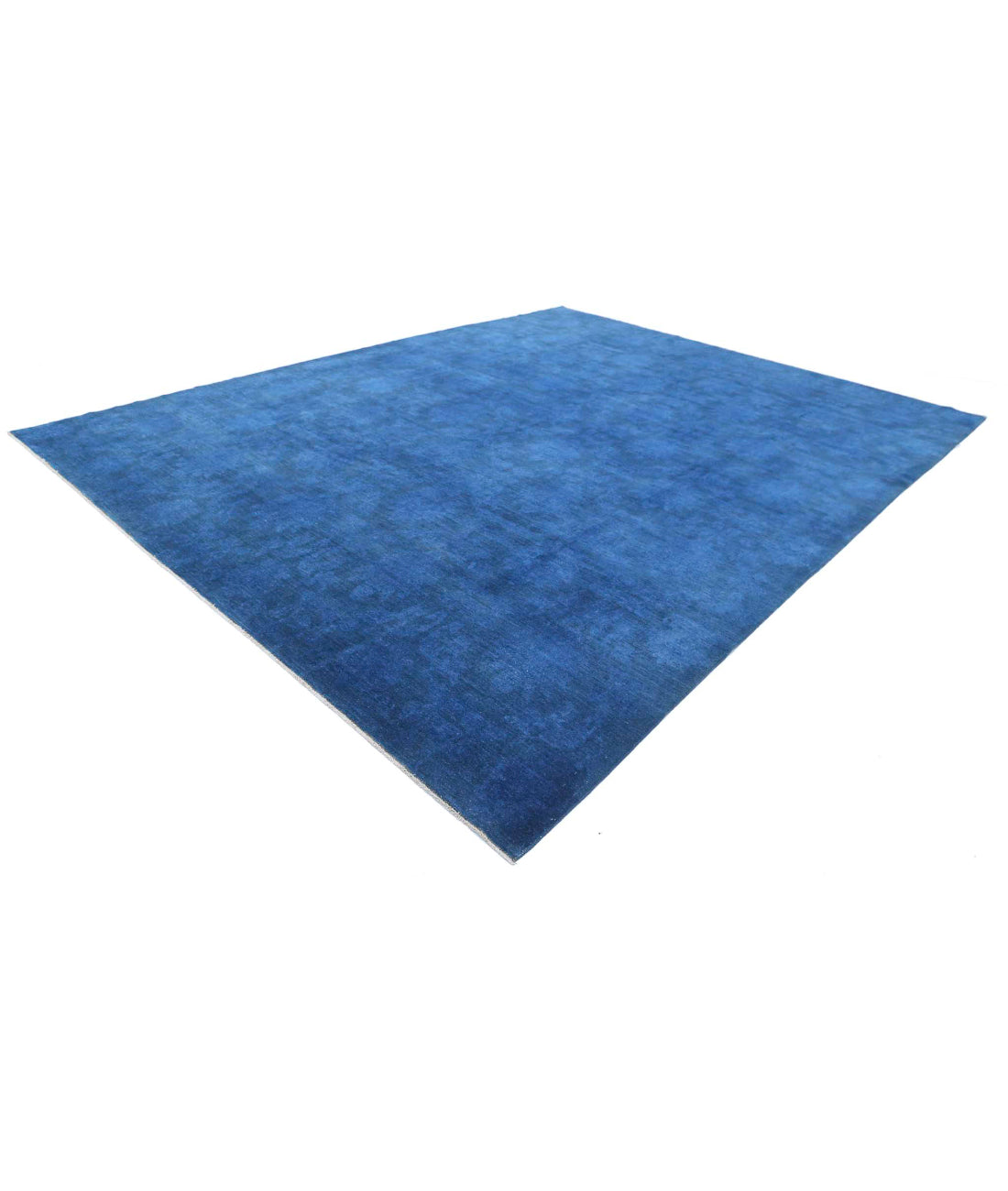 Overdye 11'9'' X 15'4'' Hand-Knotted Wool Rug 11'9'' x 15'4'' (353 X 460) / Blue / N/A