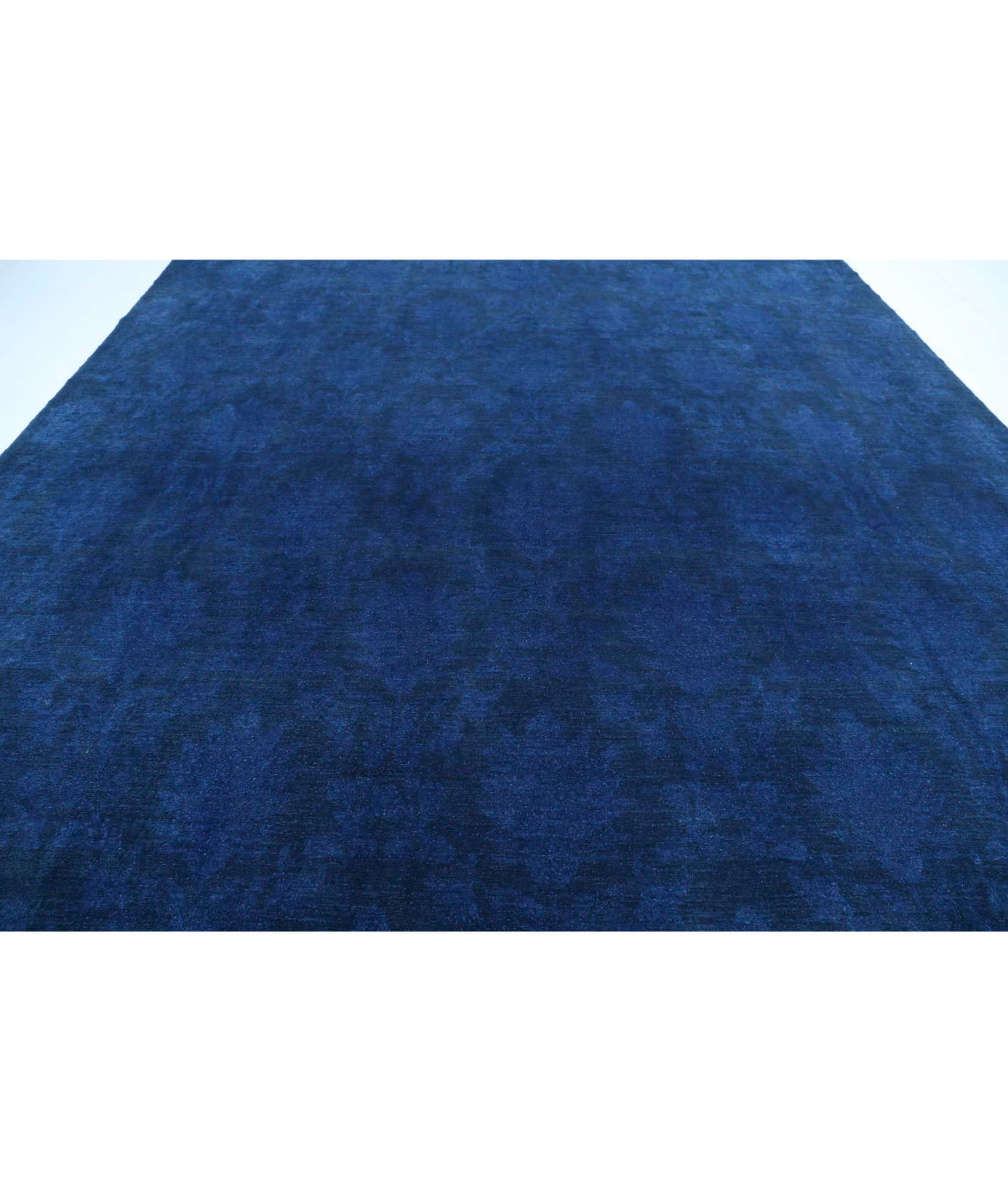 Overdye 11'9'' X 15'4'' Hand-Knotted Wool Rug 11'9'' x 15'4'' (353 X 460) / Blue / N/A