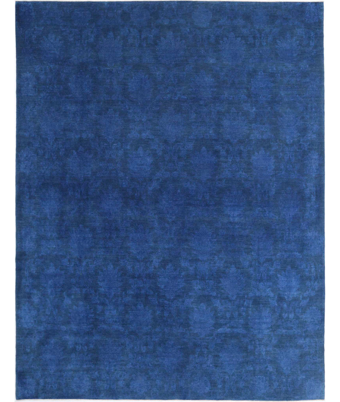 Overdye 11'9'' X 15'4'' Hand-Knotted Wool Rug 11'9'' x 15'4'' (353 X 460) / Blue / N/A