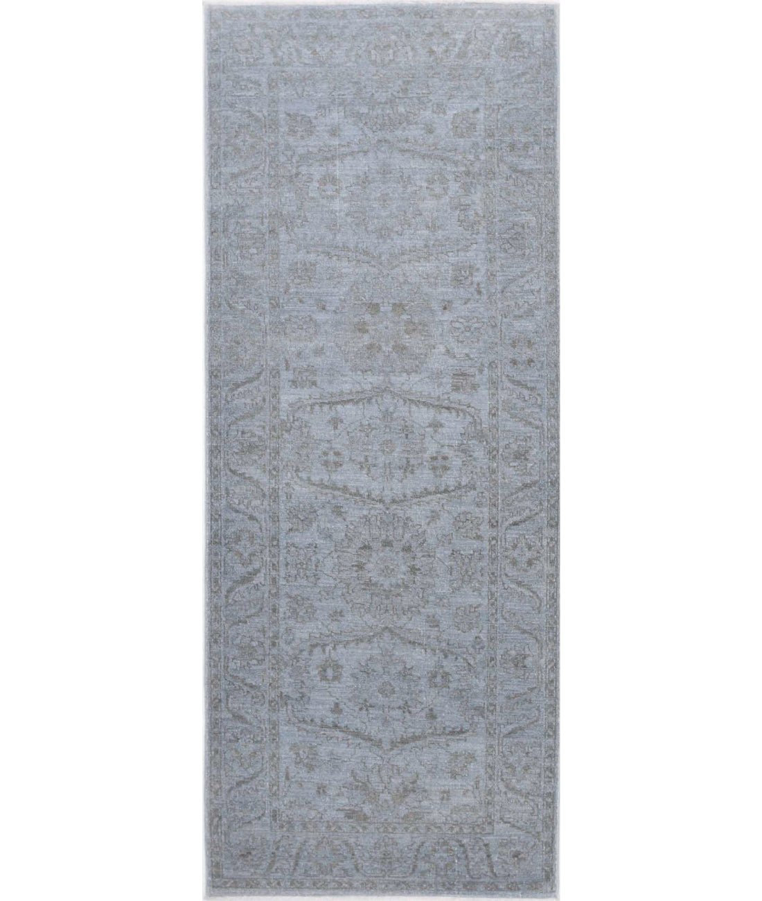 Overdye 2'8'' X 6'11'' Hand-Knotted Wool Rug 2'8'' x 6'11'' (80 X 208) / Blue / Blue