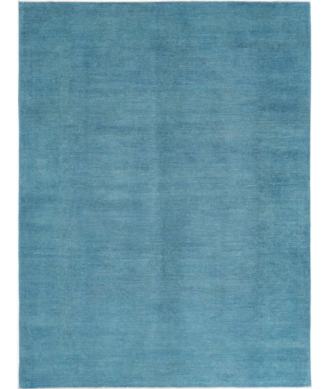 Overdye 6'10'' X 9'4'' Hand-Knotted Wool Rug 6'10'' x 9'4'' (205 X 280) / Blue / N/A