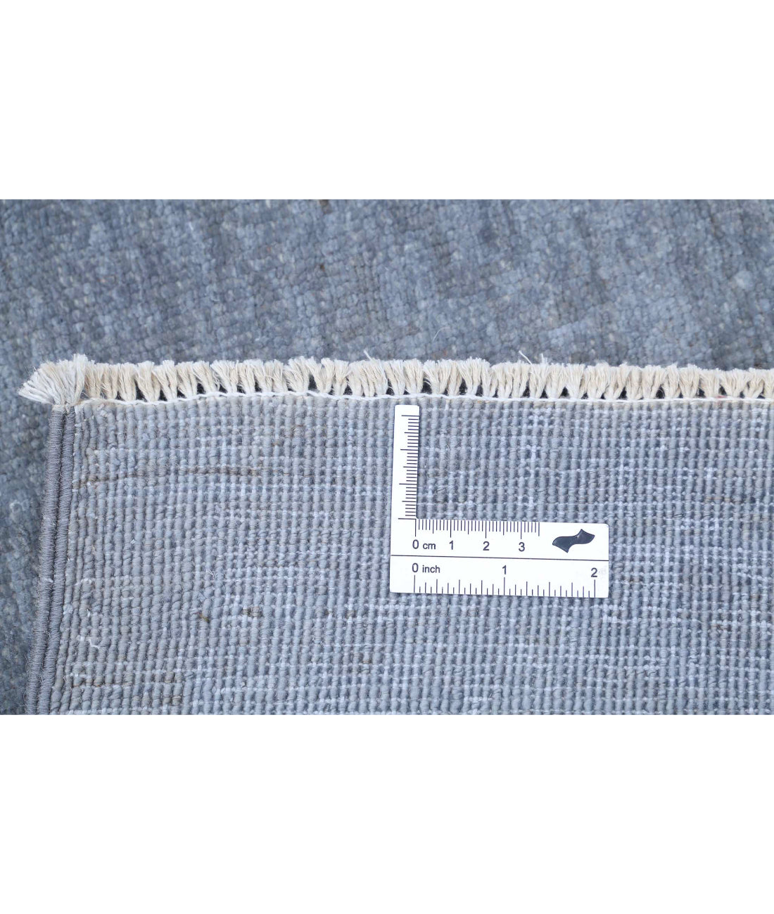 Overdye 8'8'' X 11'5'' Hand-Knotted Wool Rug 8'8'' x 11'5'' (260 X 343) / Grey / Grey
