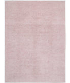 Overdye 9'11'' X 13'6'' Hand-Knotted Wool Rug 9'11'' x 13'6'' (298 X 405) / Pink / Pink