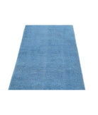 Overdye 2'6'' X 8'2'' Hand-Knotted Wool Rug 2'6'' x 8'2'' (75 X 245) / Blue / N/A