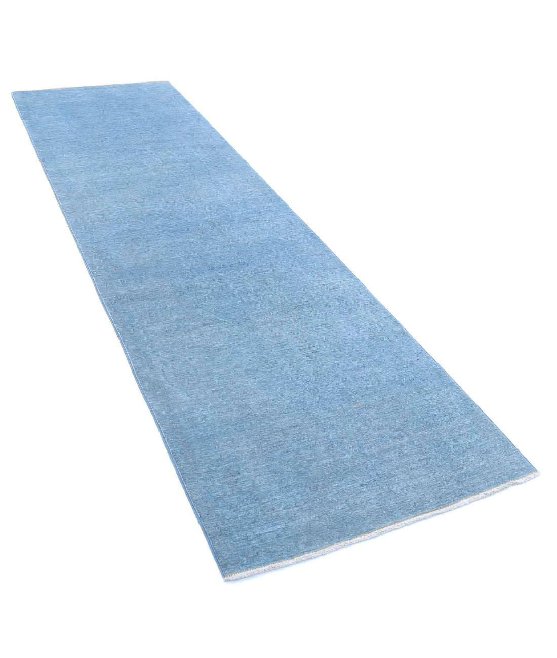 Overdye 2'11'' X 10'1'' Hand-Knotted Wool Rug 2'11'' x 10'1'' (88 X 303) / Blue / N/A