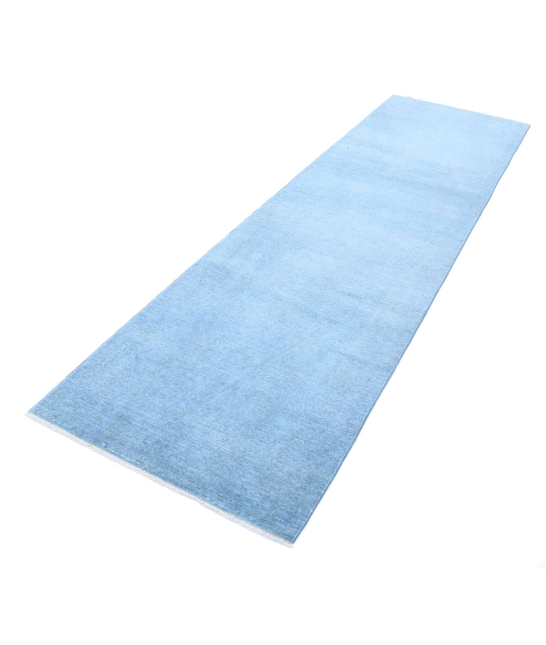 Overdye 2'11'' X 10'1'' Hand-Knotted Wool Rug 2'11'' x 10'1'' (88 X 303) / Blue / N/A