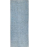 Overdye 2'5'' X 6'7'' Hand-Knotted Wool Rug 2'5'' x 6'7'' (73 X 198) / Teal / Teal