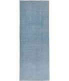 Overdye 2'4'' X 6'9'' Hand-Knotted Wool Rug 2'4'' x 6'9'' (70 X 203) / Teal / Teal