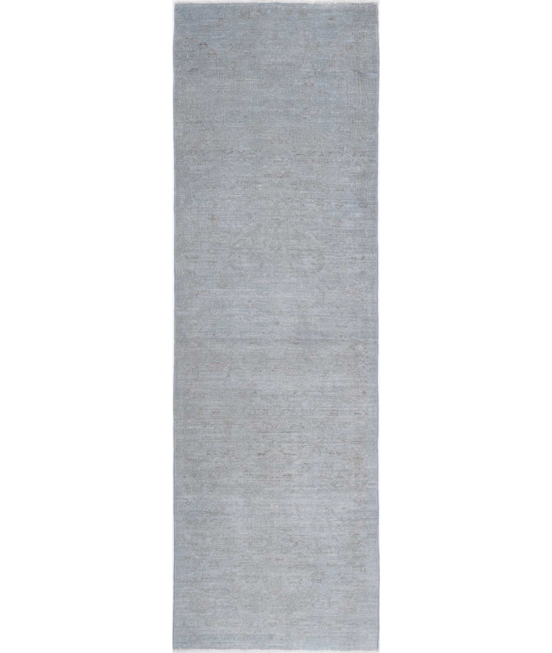 Overdye 2'9'' X 9'11'' Hand-Knotted Wool Rug 2'9'' x 9'11'' (83 X 298) / Grey / N/A