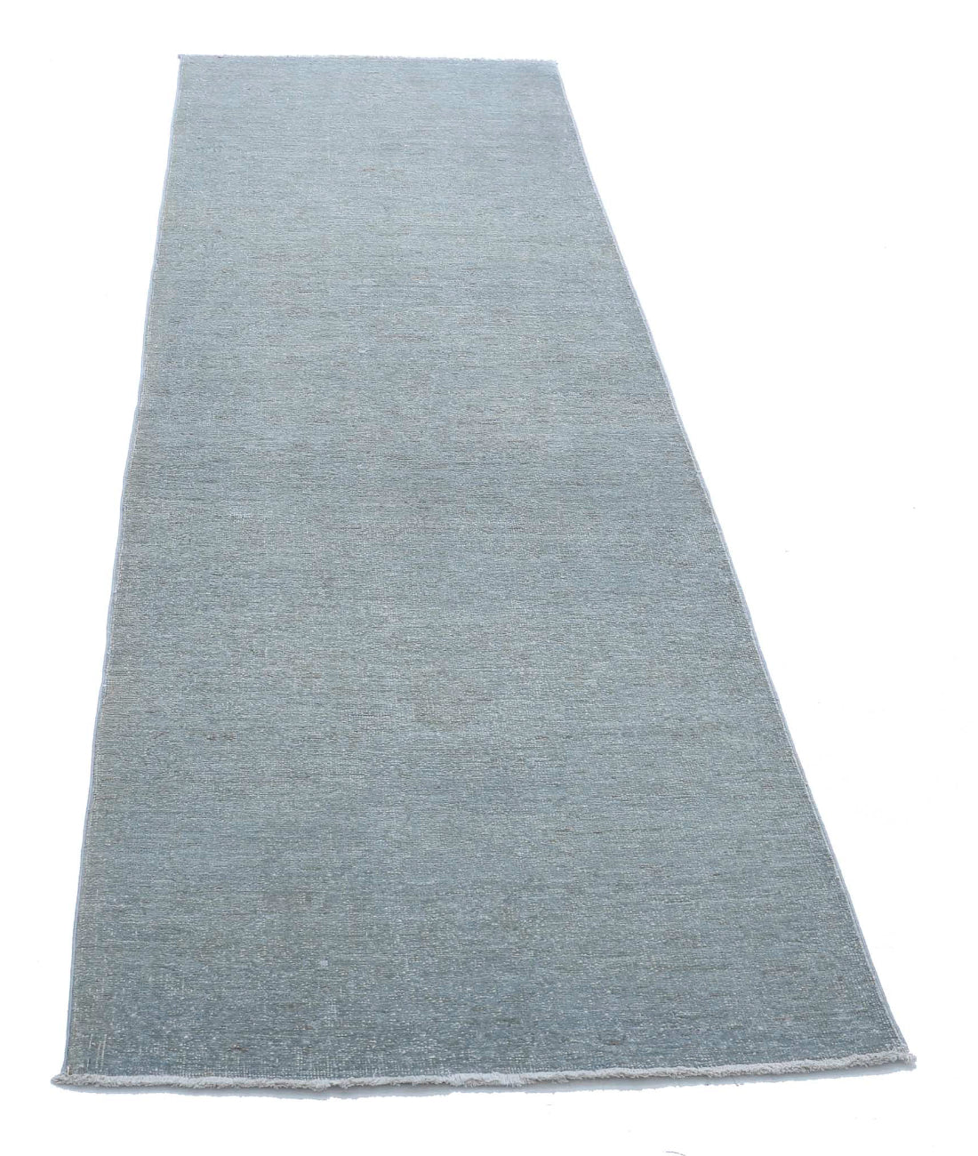 Overdye 2'8'' X 8'1'' Hand-Knotted Wool Rug 2'8'' x 8'1'' (80 X 243) / Grey / N/A