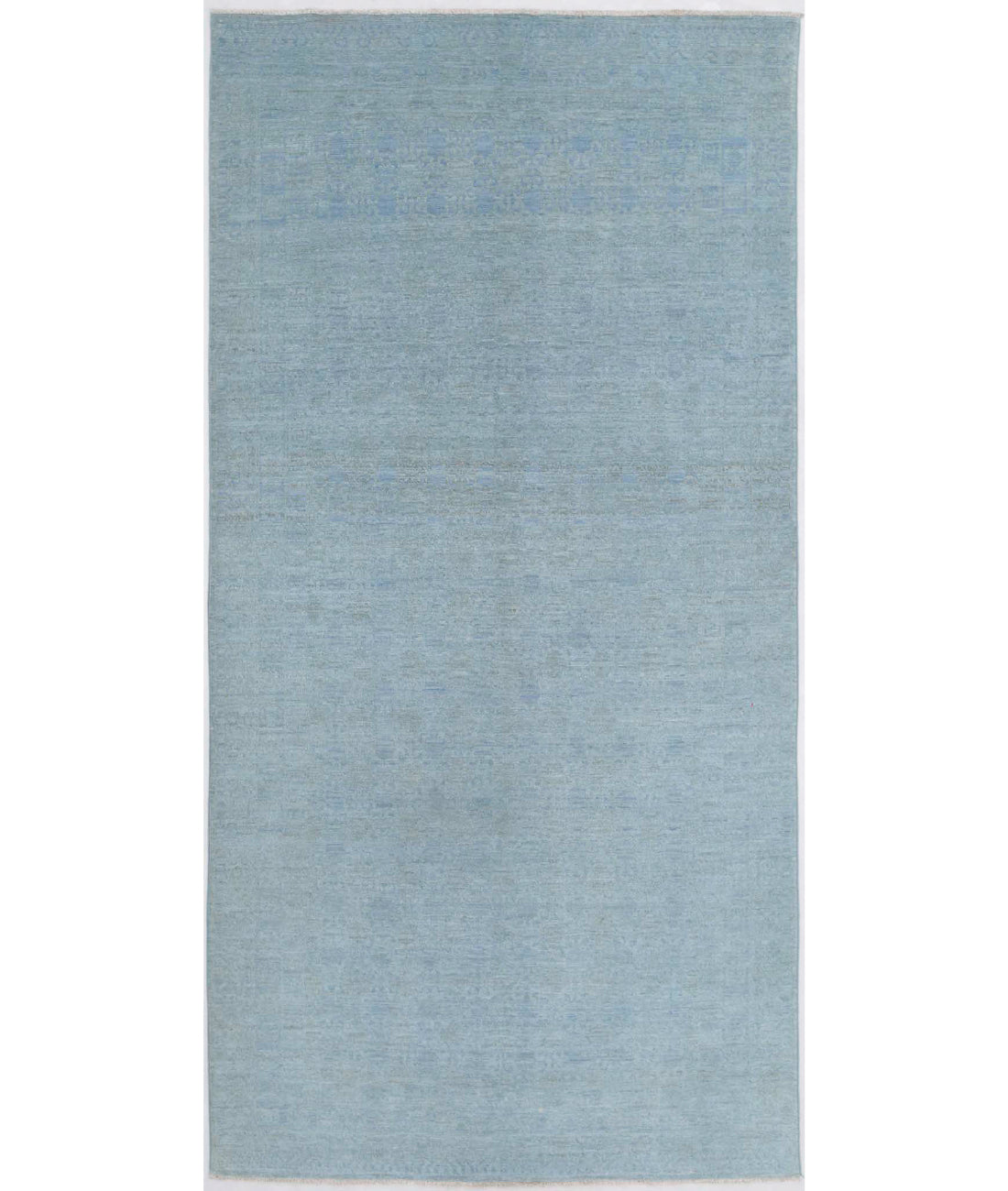 Overdye 4'7'' X 9'6'' Hand-Knotted Wool Rug 4'7'' x 9'6'' (138 X 285) / Blue / N/A